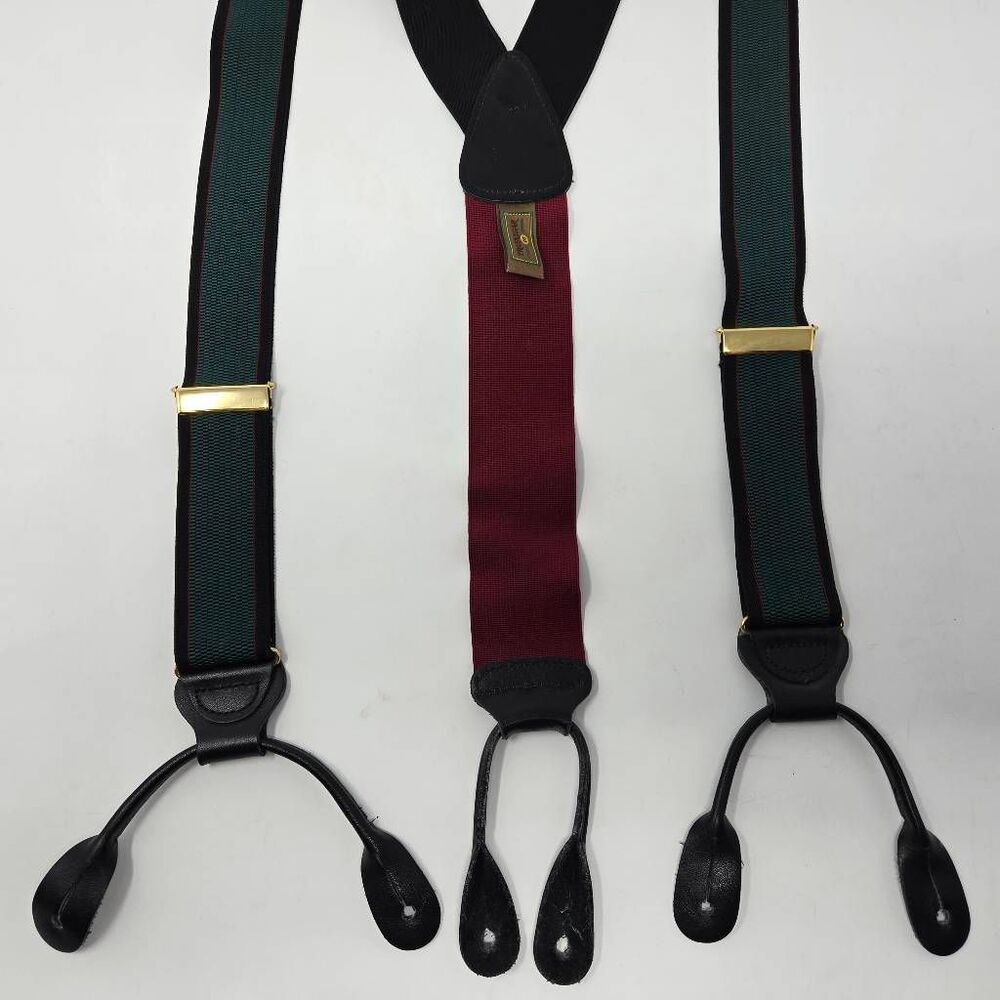 Trafalgar Green and Red Suspenders